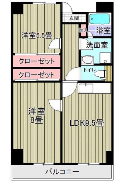 グランコスモU 間取り