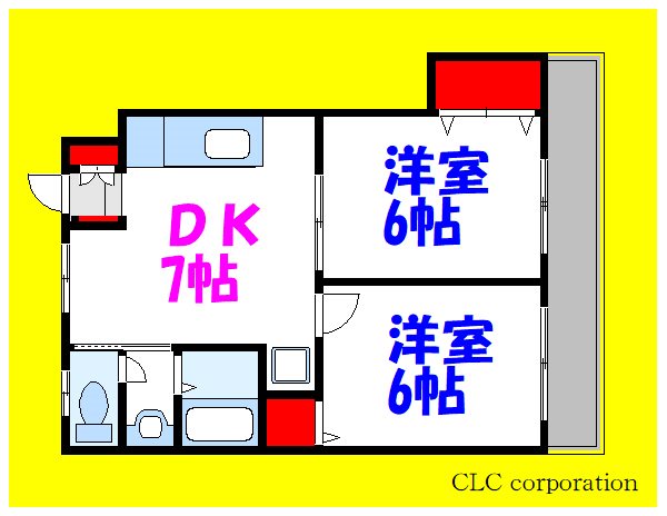 コーポコミネ 間取り図