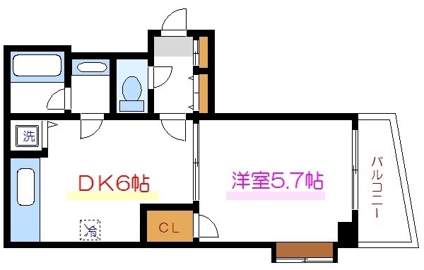 プラシス門前仲町 間取り図