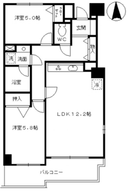 セリオ五番館  間取り