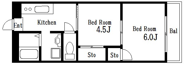 フローラルハイツ  間取り図