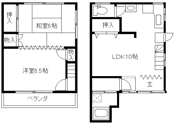 西新小岩ハウス 間取り