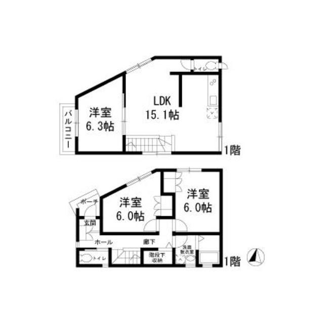 宝町1丁目戸建 間取り