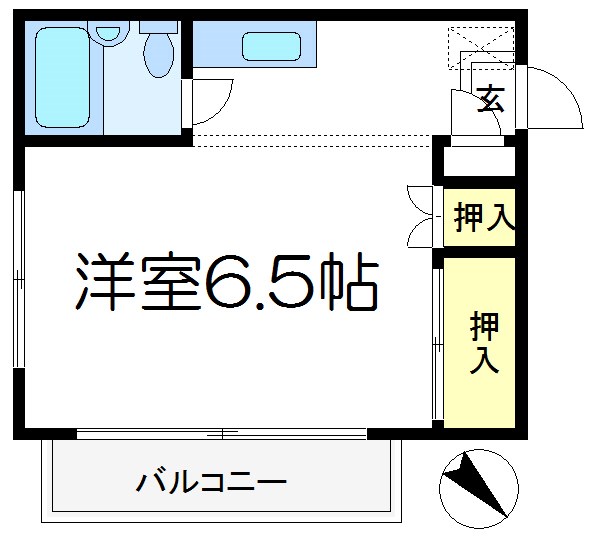 マンション米田   間取り
