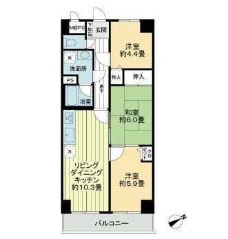 ライオンズプラザ町屋 間取り
