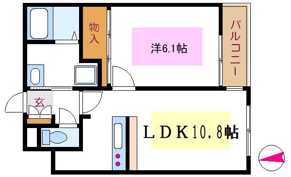 イーストテラス  間取り