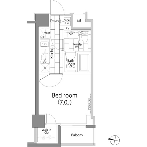 パークハビオ日本橋蛎殻町 間取り