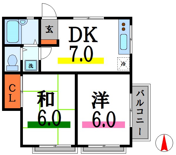 パルハイム   間取り