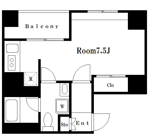 S-RESIDENCE月島 間取り