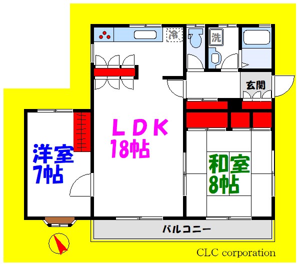 松実サンハイツ 間取り