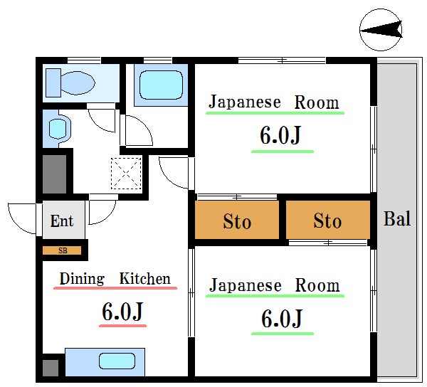 京梅ビル  間取り図