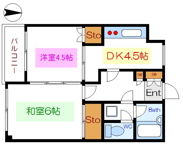 メゾンナカジマ   間取り図