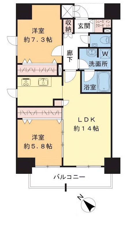 TEC Green Residence 間取り図