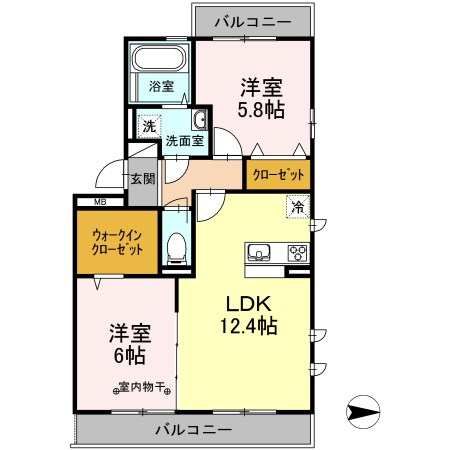 プランドールB 間取り