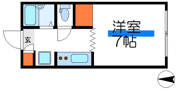 ピアフルール2  103号室 間取り