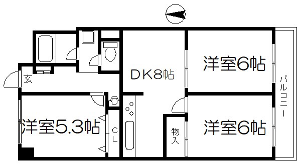 中銀新葛西マンシオン 間取り