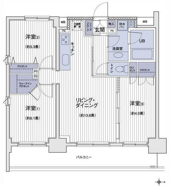 エスティメゾン大島 間取り図