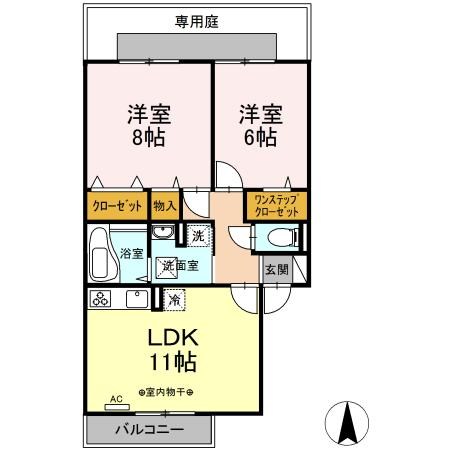 ラミアカーサお花茶屋 間取り