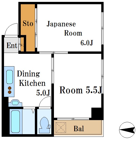 清澄マンション   間取り図