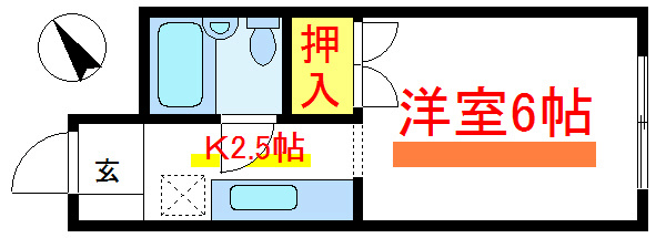101号室 間取り