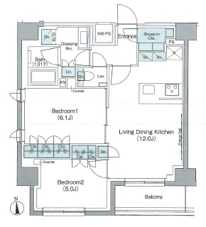 ザ・パークハビオ駒込 間取り