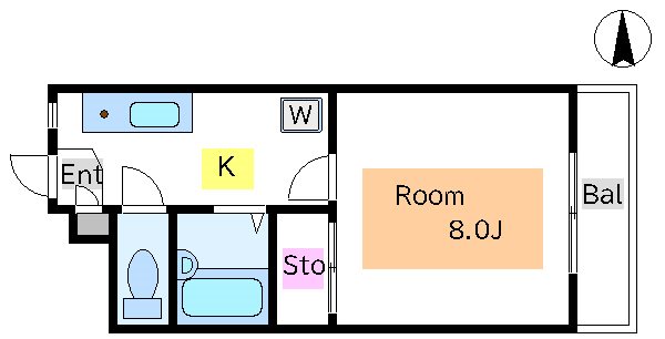 第六日東ハイツ  間取り