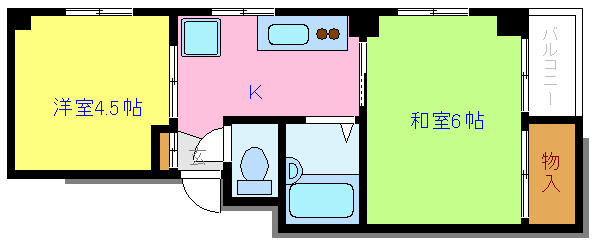 パレス内田２号館 間取り図
