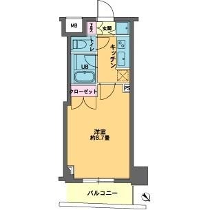 カスタリア東日本橋Ⅱ 間取り