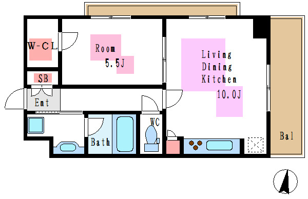 MFPRコート木場公園  間取り