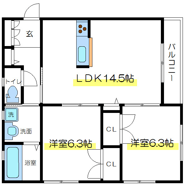 ビエナコート  間取り図