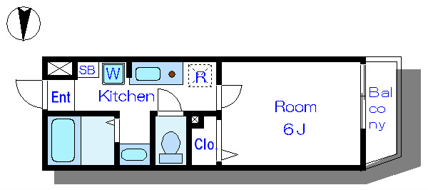 ＡＯ 201号室 間取り