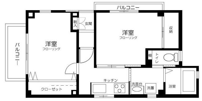 ケンブリッジハウス  101号室 間取り