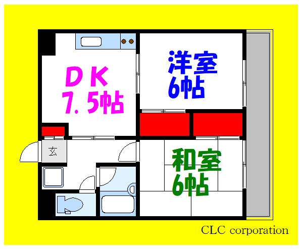 新潮通り一番館 102号室 間取り