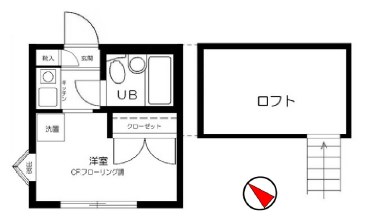 スカイピア葛西Ｂ棟 107号室 間取り