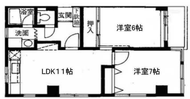マンションK2 間取り図
