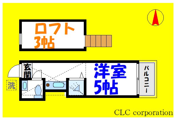 エクセル6  626号室 間取り