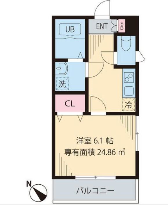 サンルース門前仲町  間取り