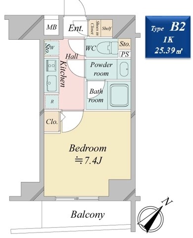 リビオメゾン日本橋浜町 間取り図