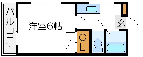 第２サクラコーポ  205号室 間取り