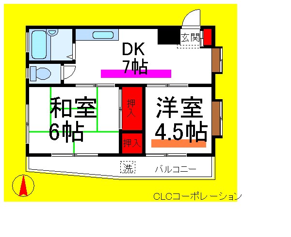 ハイツメルン  間取り図
