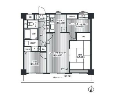 ドミールエムエス  間取り図