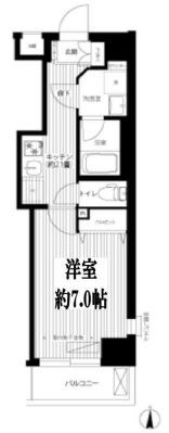シリウス・エム 405号室 間取り