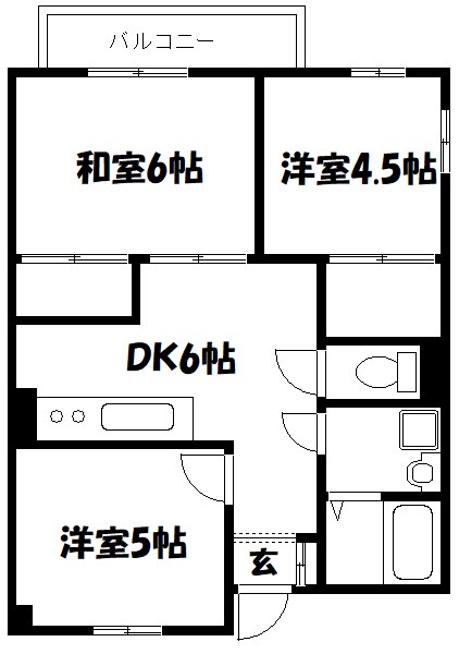 ヴィラージュ大神  間取り図