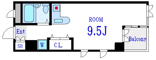 プロシード町屋         603号室 間取り