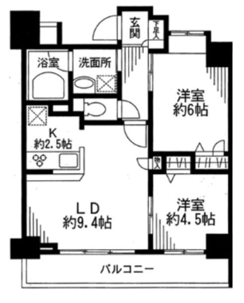 ドゥーエ東十条 間取り図