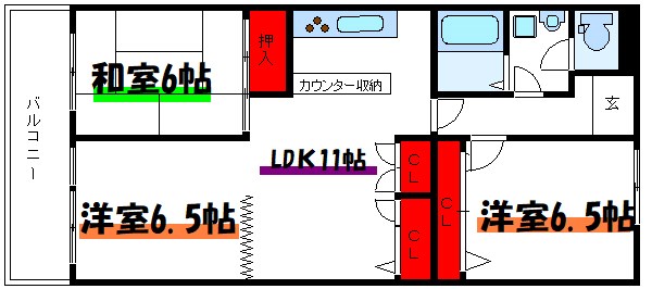 インペリアル王子 間取り