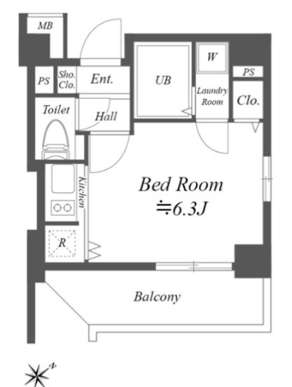 コスモリード月島 間取り
