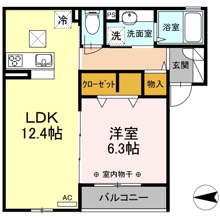 エスポワール　白鳥 間取り