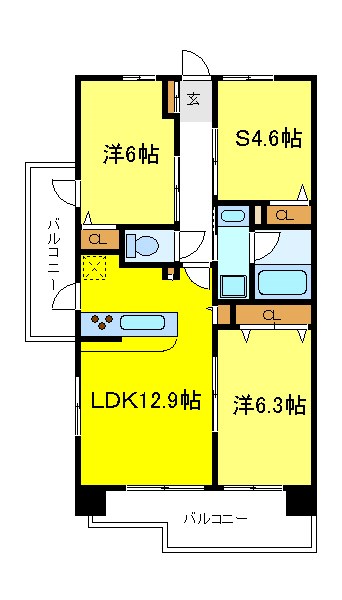 クロスレジデンス東十条 間取り