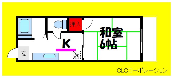 コーポウィステリア  間取り